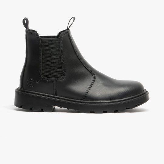 Grafters GRINDER Unisex Leather Dealer Safety Boots Black