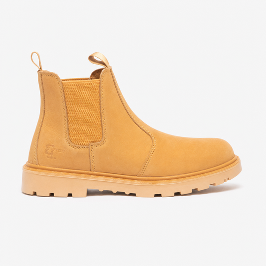 Grafters GRINDER Unisex Nubuck Dealer Safety Boots Honey