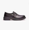 Grafters M895A Mens Leather Uniform Safety Shoes Black