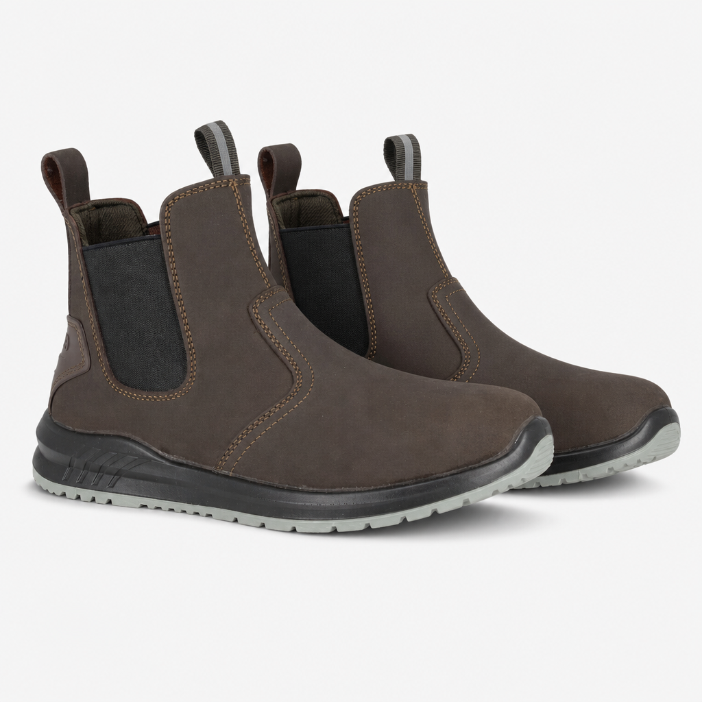 Grafters TOBY Mens Safety Boots Brown