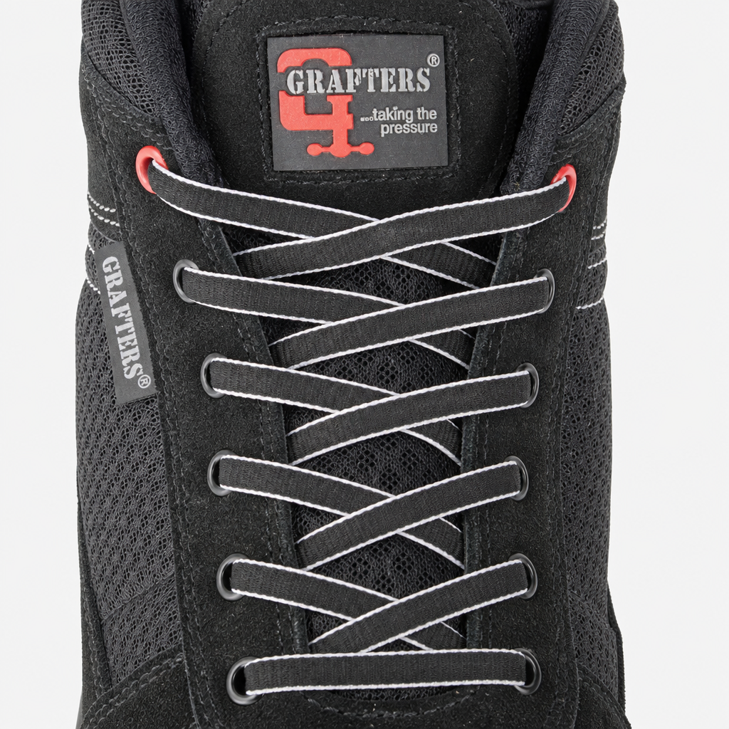 Grafters TERRY Unisex Sneaker Style Safety Boots Black