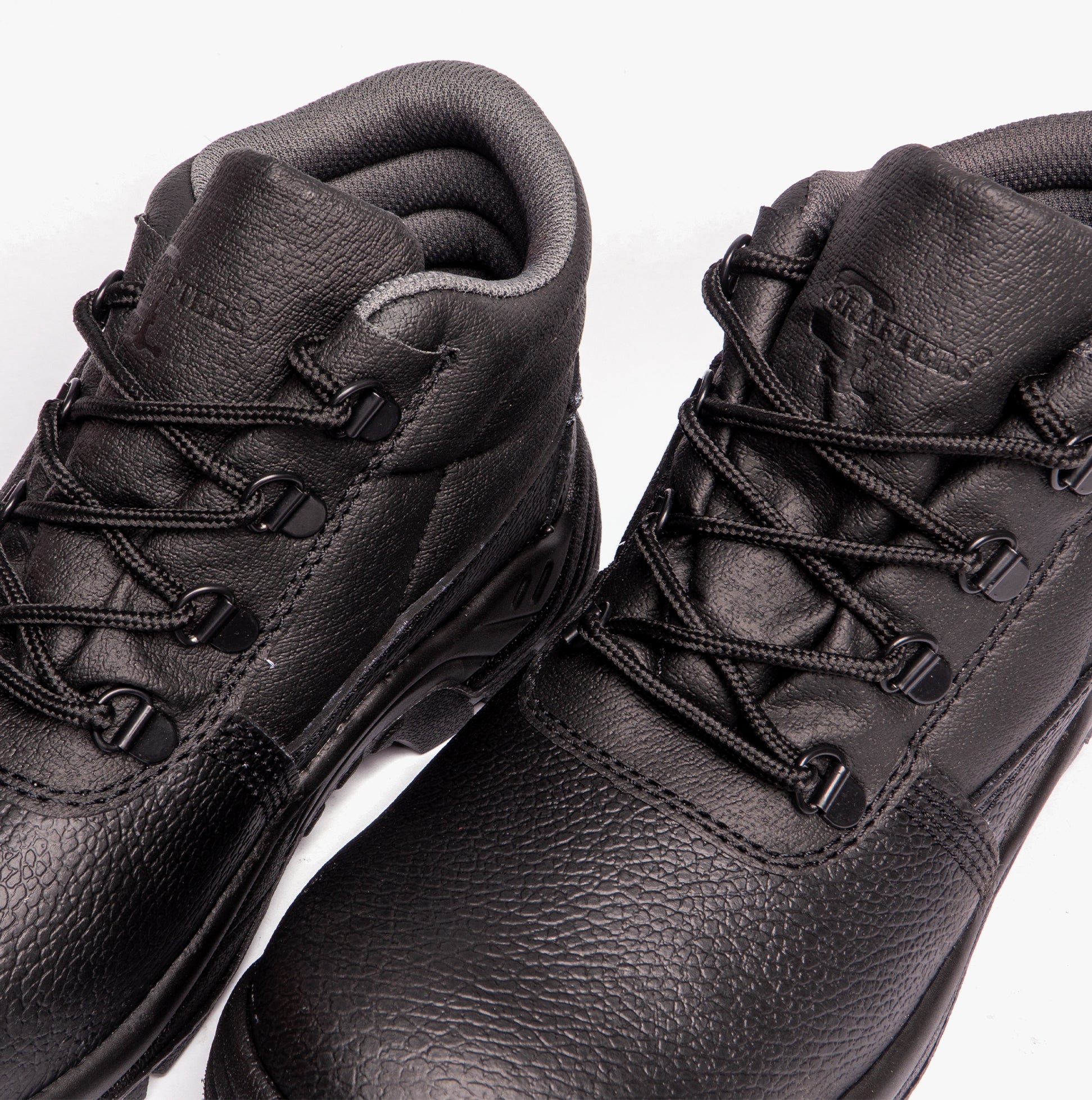 Grafters M9535PA Unisex Leather Chukka Safety Boots Black