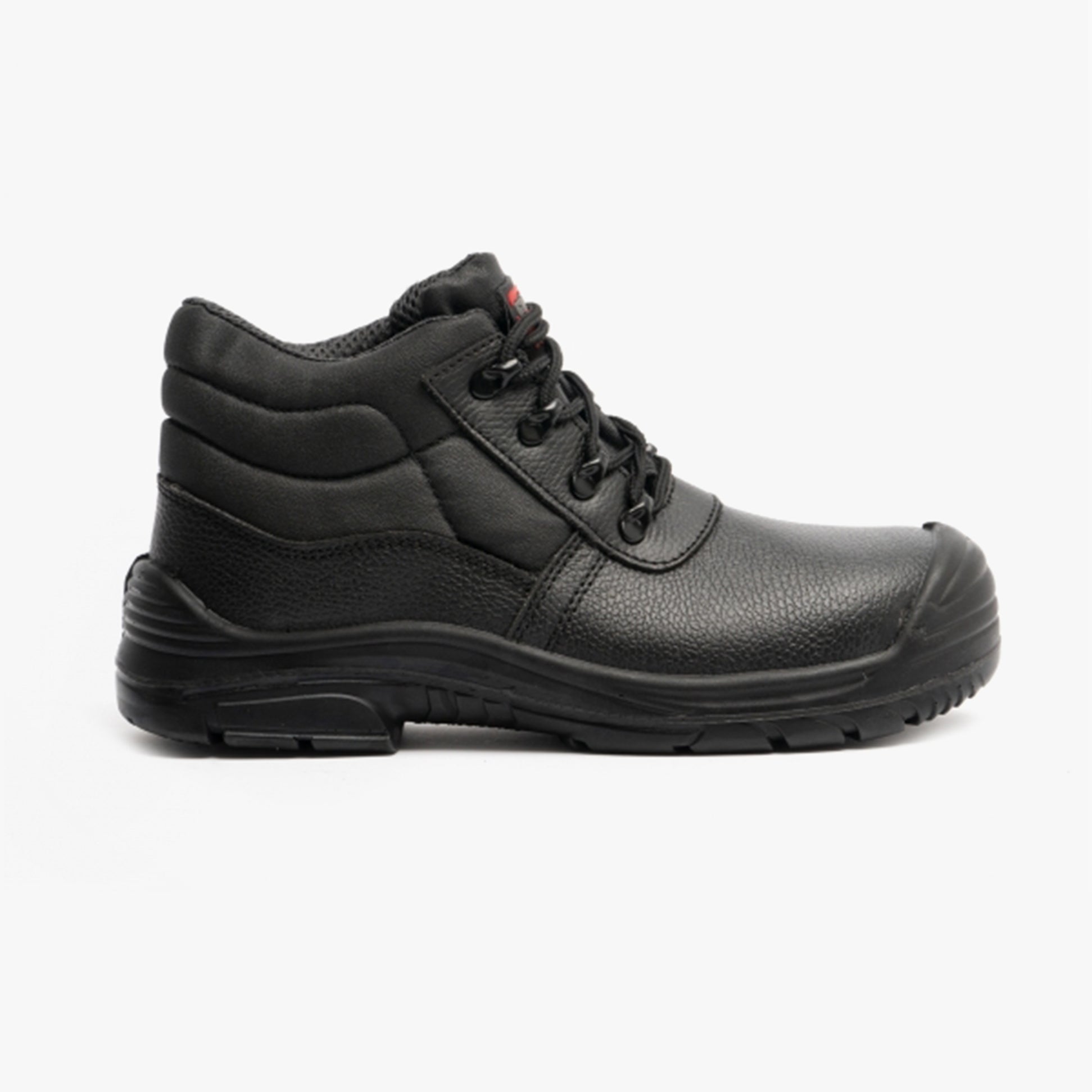 Grafters M9548A Mens Leather Super Wide Chukka Safety Boots Black