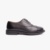 Grafters MORGAN XM620A Unisex Leather Oxford Shoes Black
