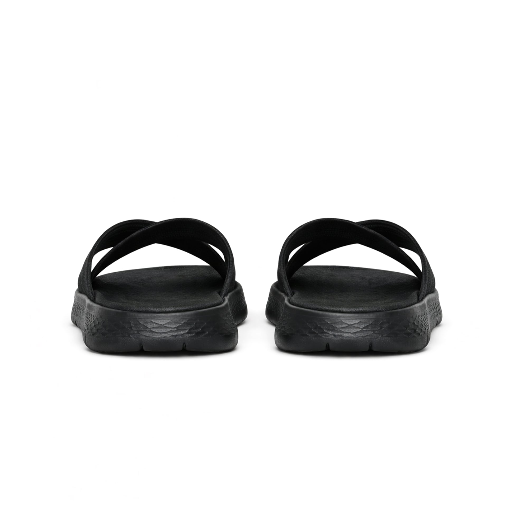 Skechers GO WALK FLEX SANDAL - IMPRESS Womens Sliders Black/Grey