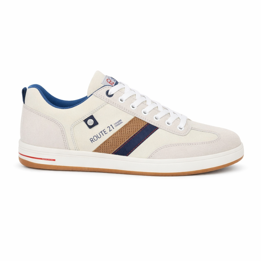 R21 Original M423 Mens Casual Trainers Off White/Grey