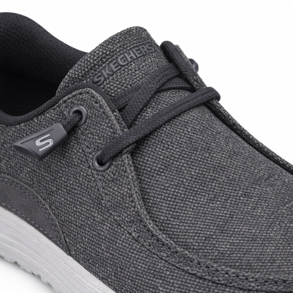 210959/BKGY MELSON - CORONADO Mens Shoes Black/Grey