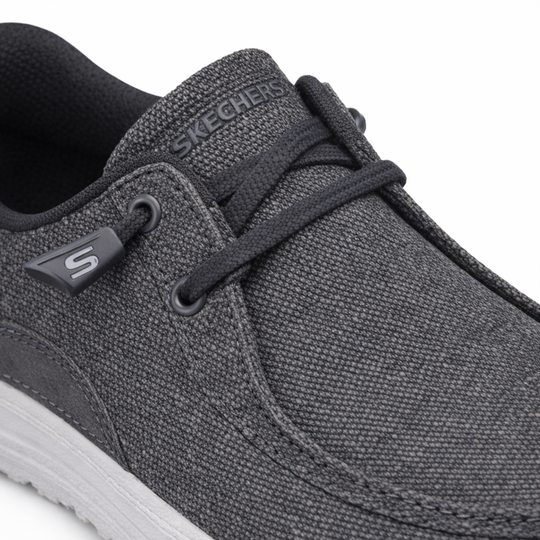 Skechers 210959/BKGY MELSON - CORONADO Mens Shoes Black/Grey