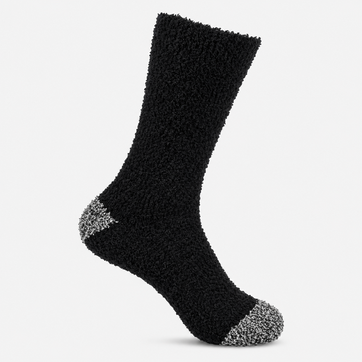 Totes Toasties SUPERSOFT TWIN PACK SLIPPER SOCKS Mens Slipper Socks Black / Grey