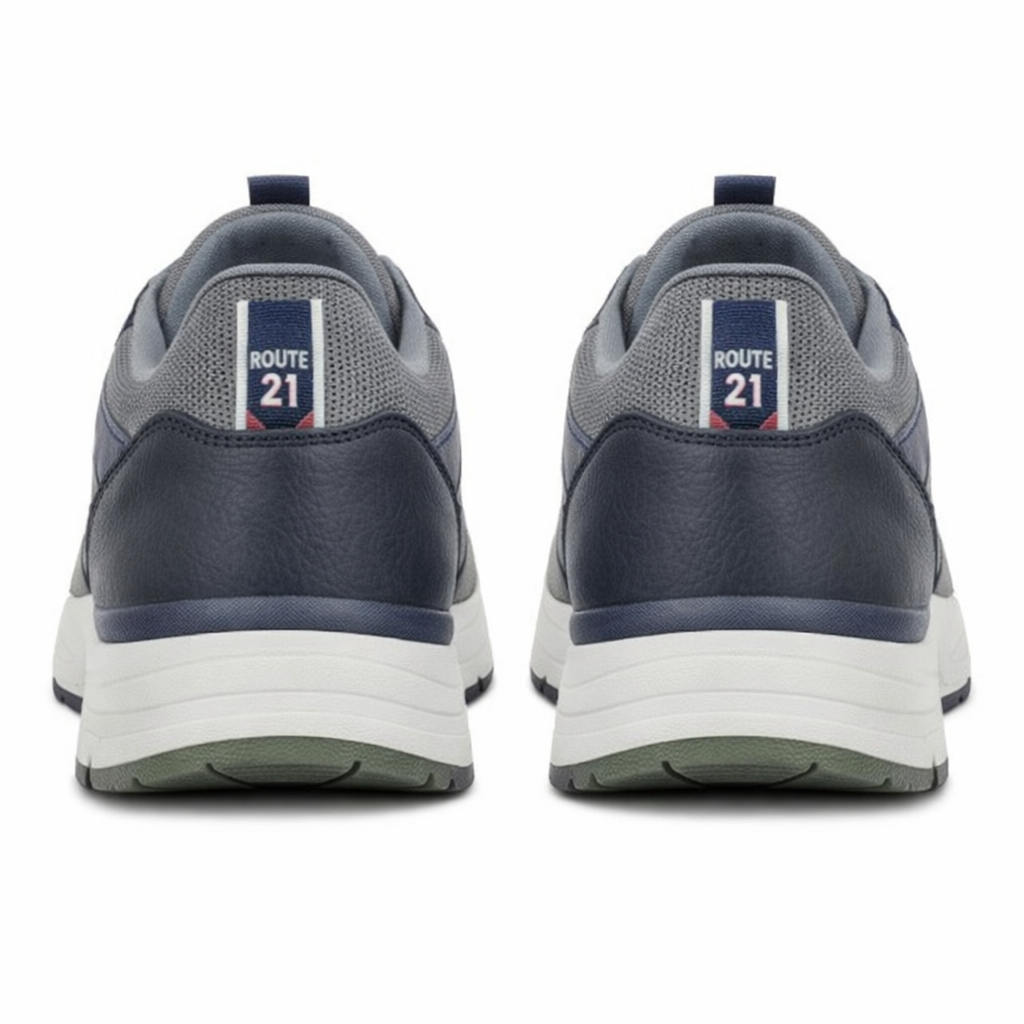 R21 Original M047 Mens Casual Trainers Navy/Grey