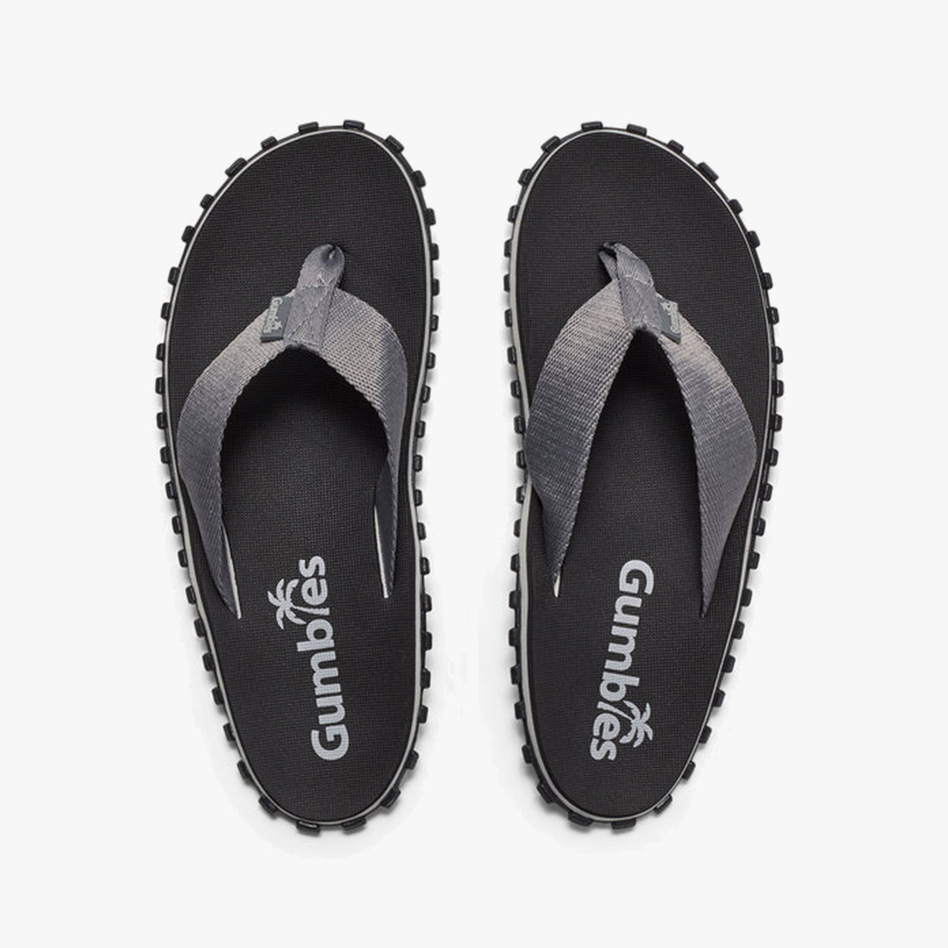 Gumbies DUCKBILL Unisex Waterproof Flip-Flops Black/Grey