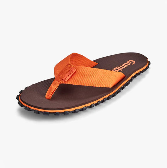 Gumbies DUCKBILL Unisex Flip-Flops Brown & Orange
