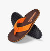 Gumbies DUCKBILL Unisex Flip-Flops Brown & Orange