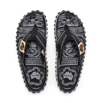 Gumbies ISLANDER Unisex Recycled Flip-Flops Blue Midnight Black