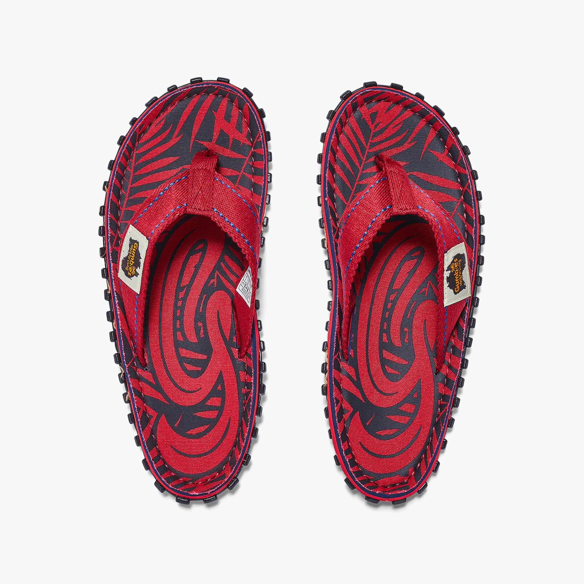Gumbies Islander Unisex Flip-Flops Red G