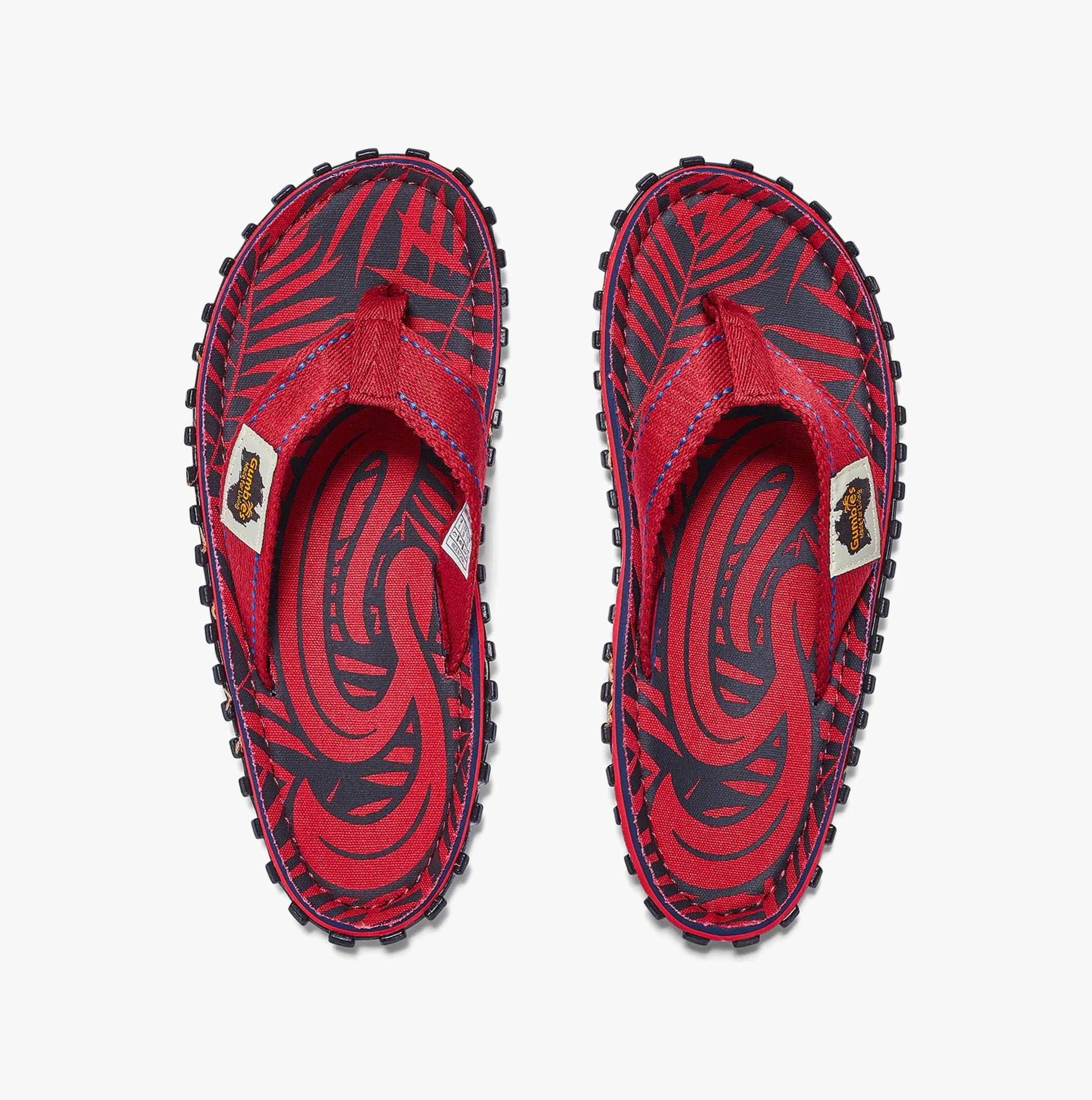Gumbies Islander Unisex Flip-Flops Red G