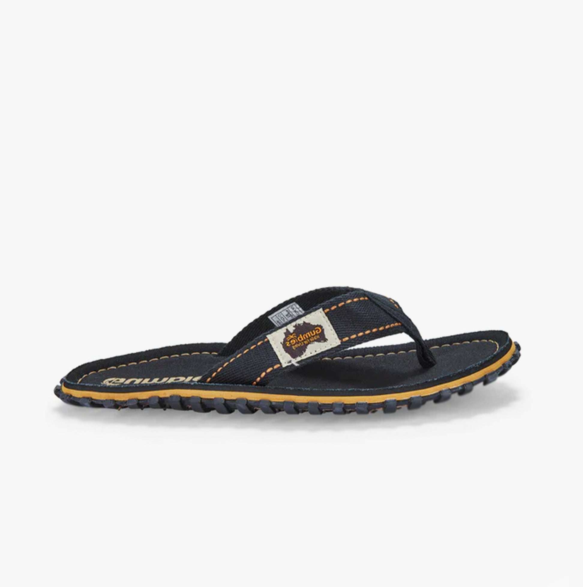 Gumbies ISLANDER Unisex Flip-Flops Classic Black