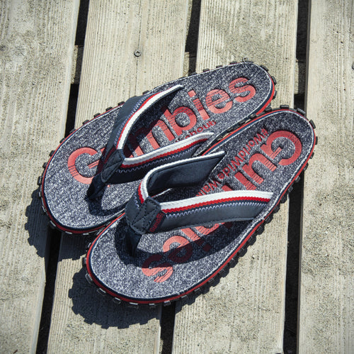 Gumbies CAIRNS Mens Flip Flop Red