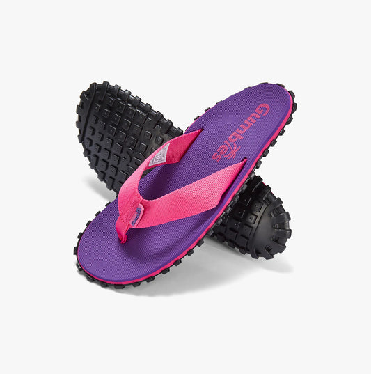 Gumbies DUCKBILL Womens Recycled PET Flip Flops Purple