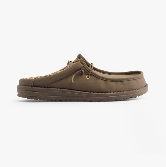 HEYDUDE WALLY Mens Mules Brown