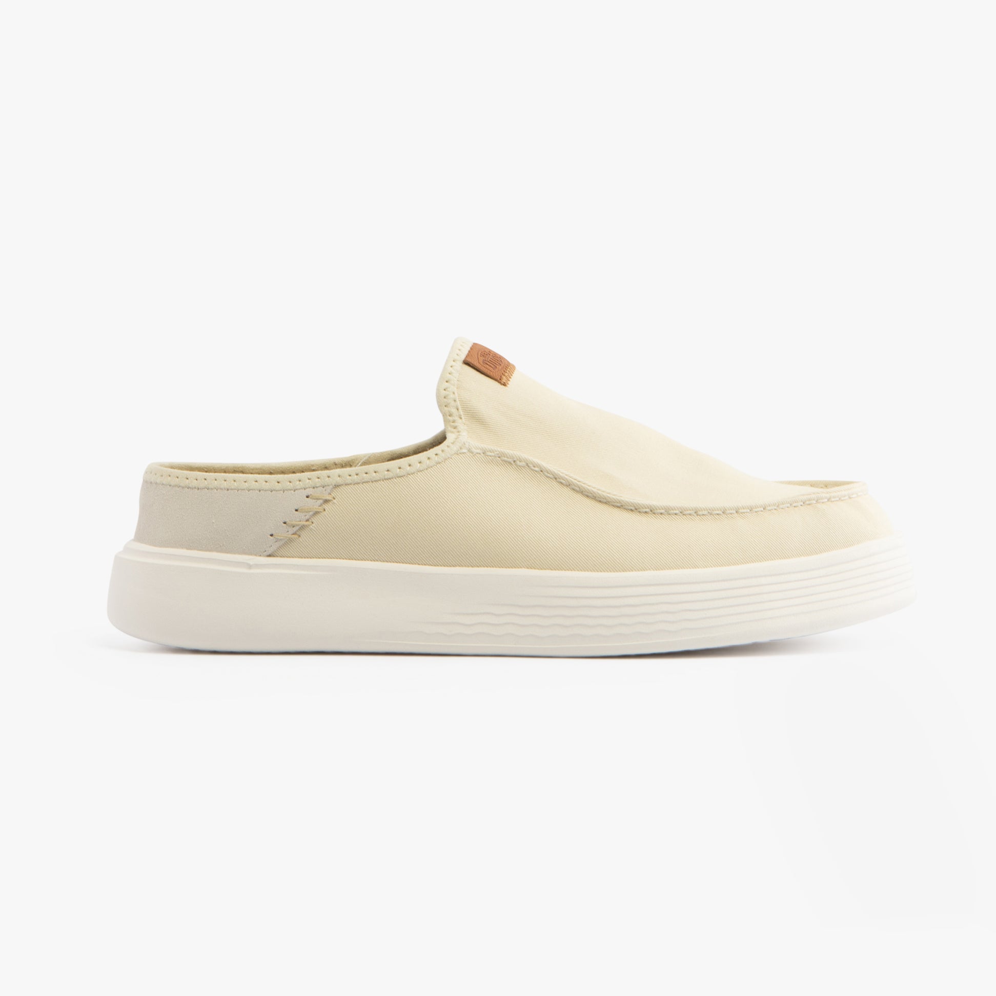 HEYDUDE AUSTIN Mens Mules Off White