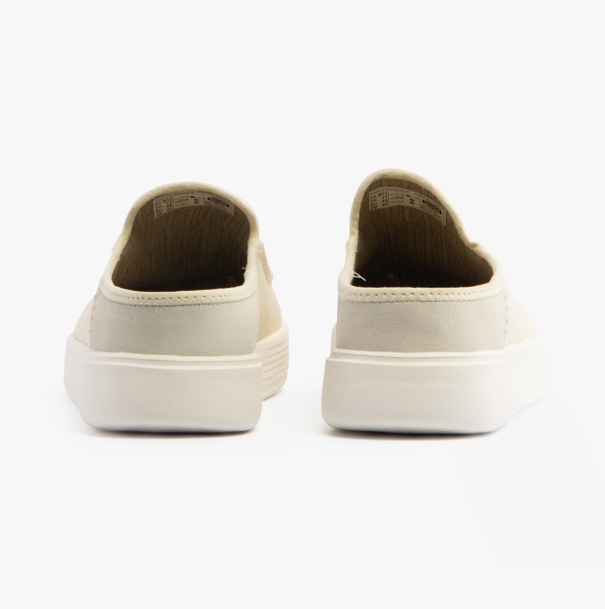 HEYDUDE AUSTIN Mens Mules Off White