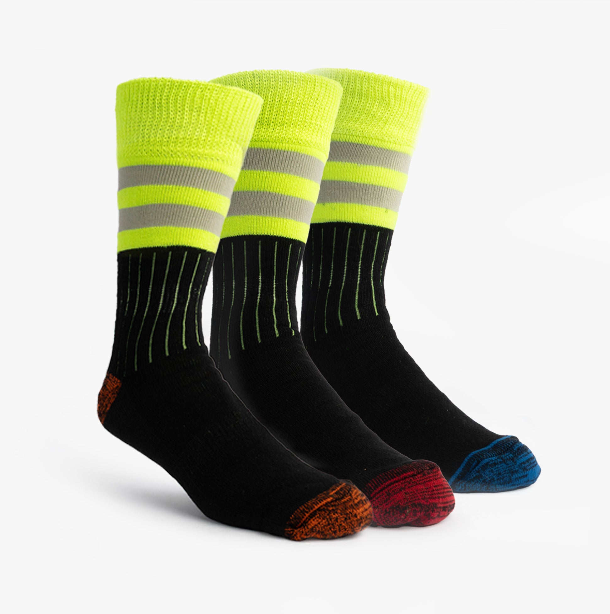 STB HIGHVIZ Mens Work Socks Multi