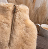 House of Slippers CLARA Faux Fur Hot Water Bottle Cover Cream