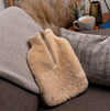 House of Slippers CLARA Faux Fur Hot Water Bottle Cover Cream