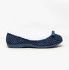 HOS Comfort CARA Womens Knit Slippers Navy