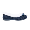 HOS Comfort CARA Womens Knit Slippers Navy