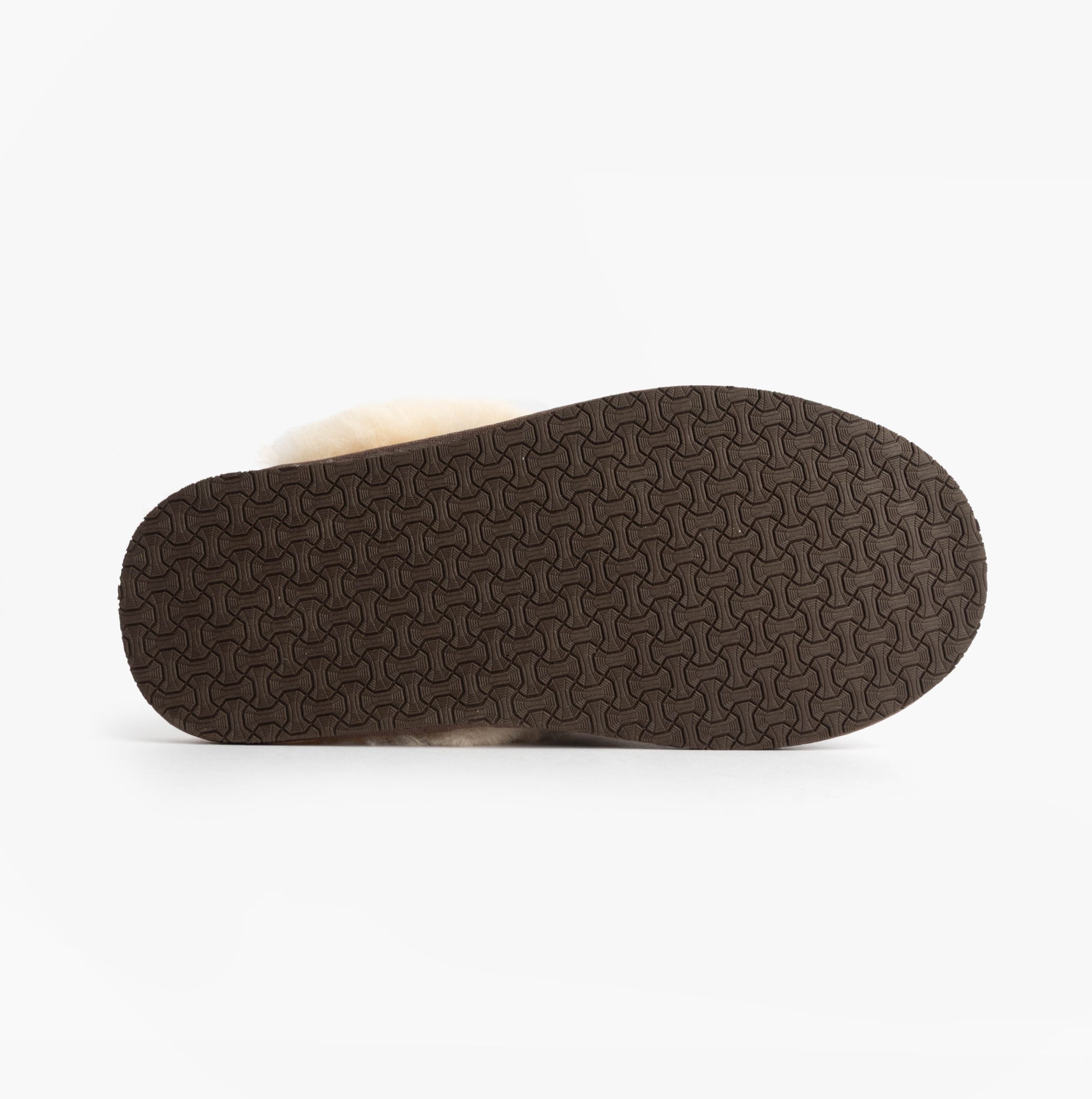 HOS Sheepskin AYLA Womens Real Sheepskin Mule Slippers Espresso