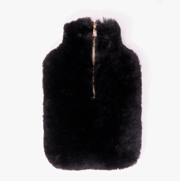 HOS Sheepskin IRIS Sheepskin Hot Water Bottle Black