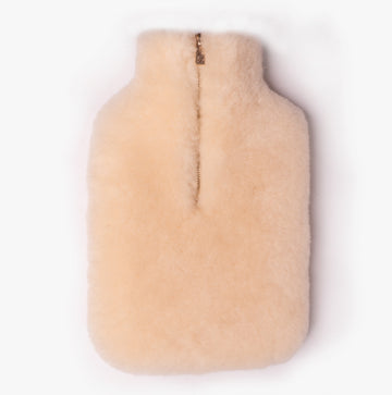 HOS Sheepskin IRIS Sheepskin Hot Water Bottle Cream