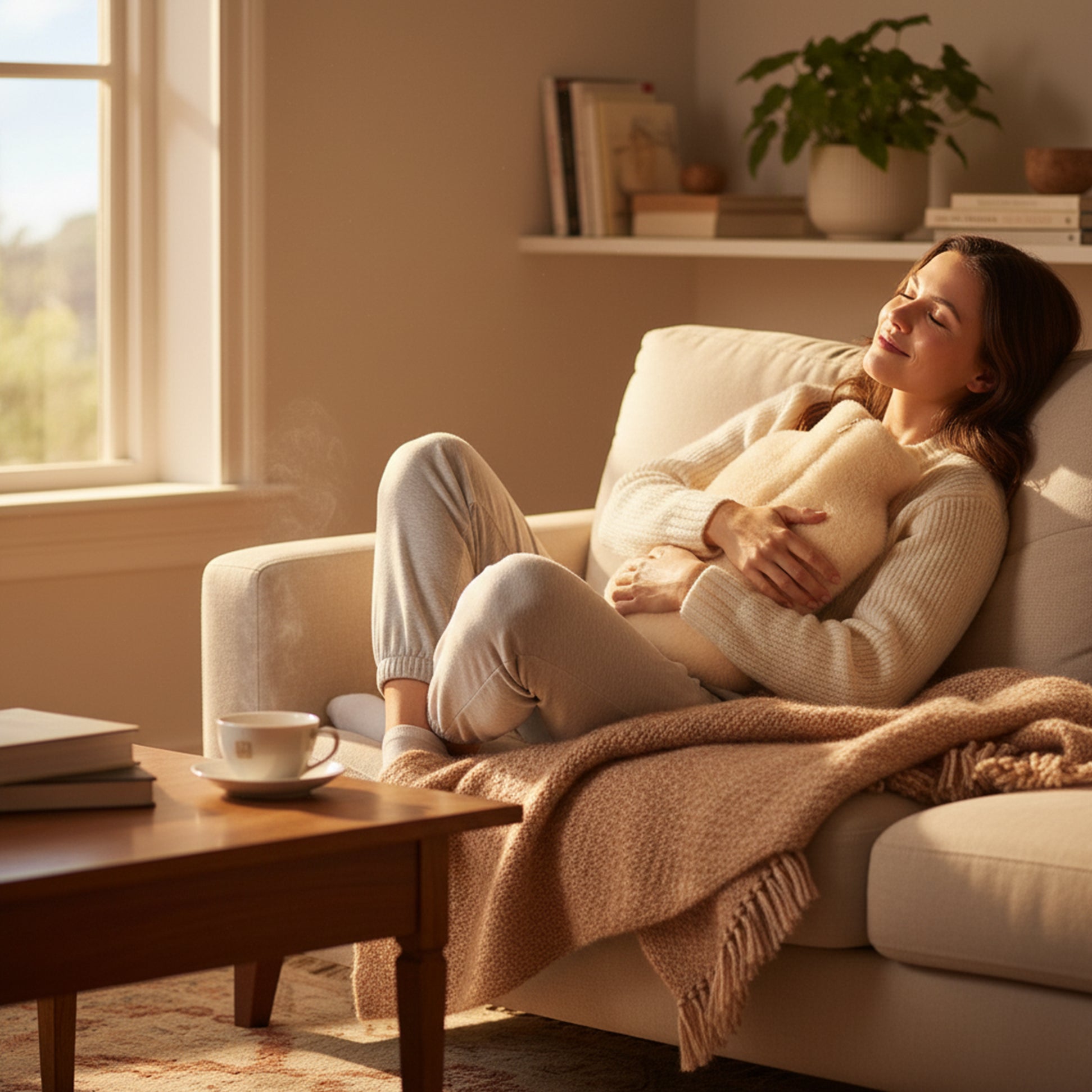 HOS Sheepskin IRIS Sheepskin Hot Water Bottle Cream