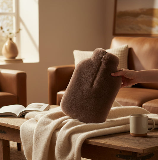 HOS Sheepskin IRIS Sheepskin Hot Water Bottle Grey