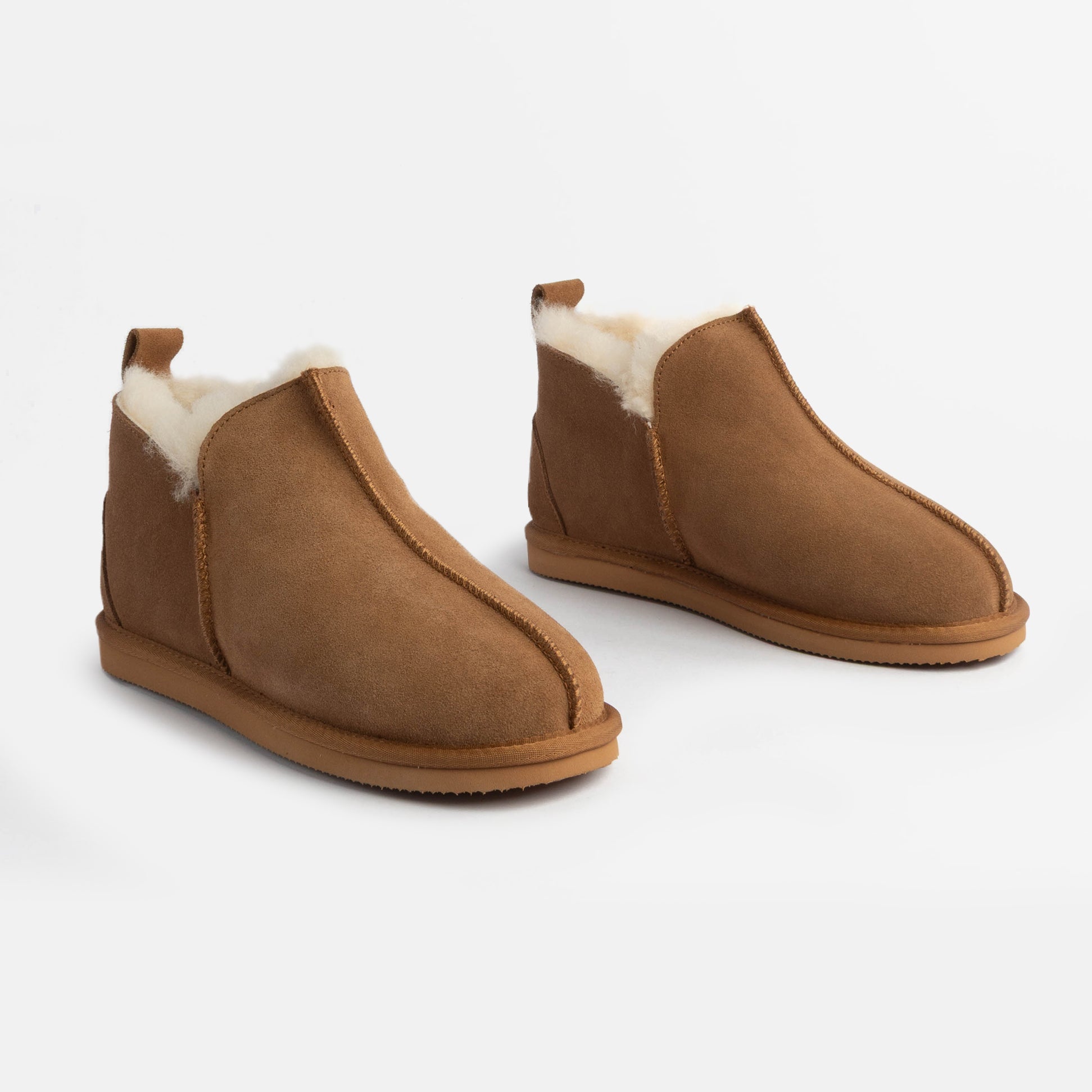 HOS Sheepskin TIA Womens Boot Slippers Chestnut