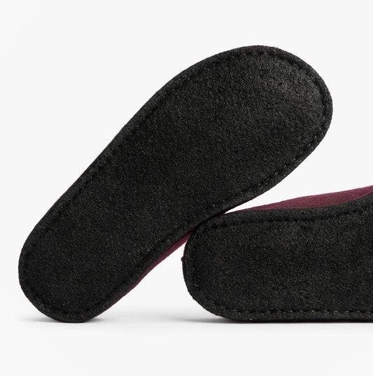 Haflinger SOFT Womens Slippers Bordeaux