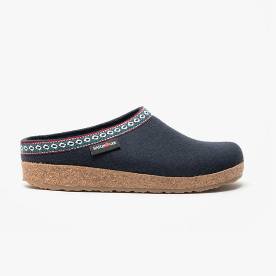 Haflinger FRANZL Womens Mules Mittelblau