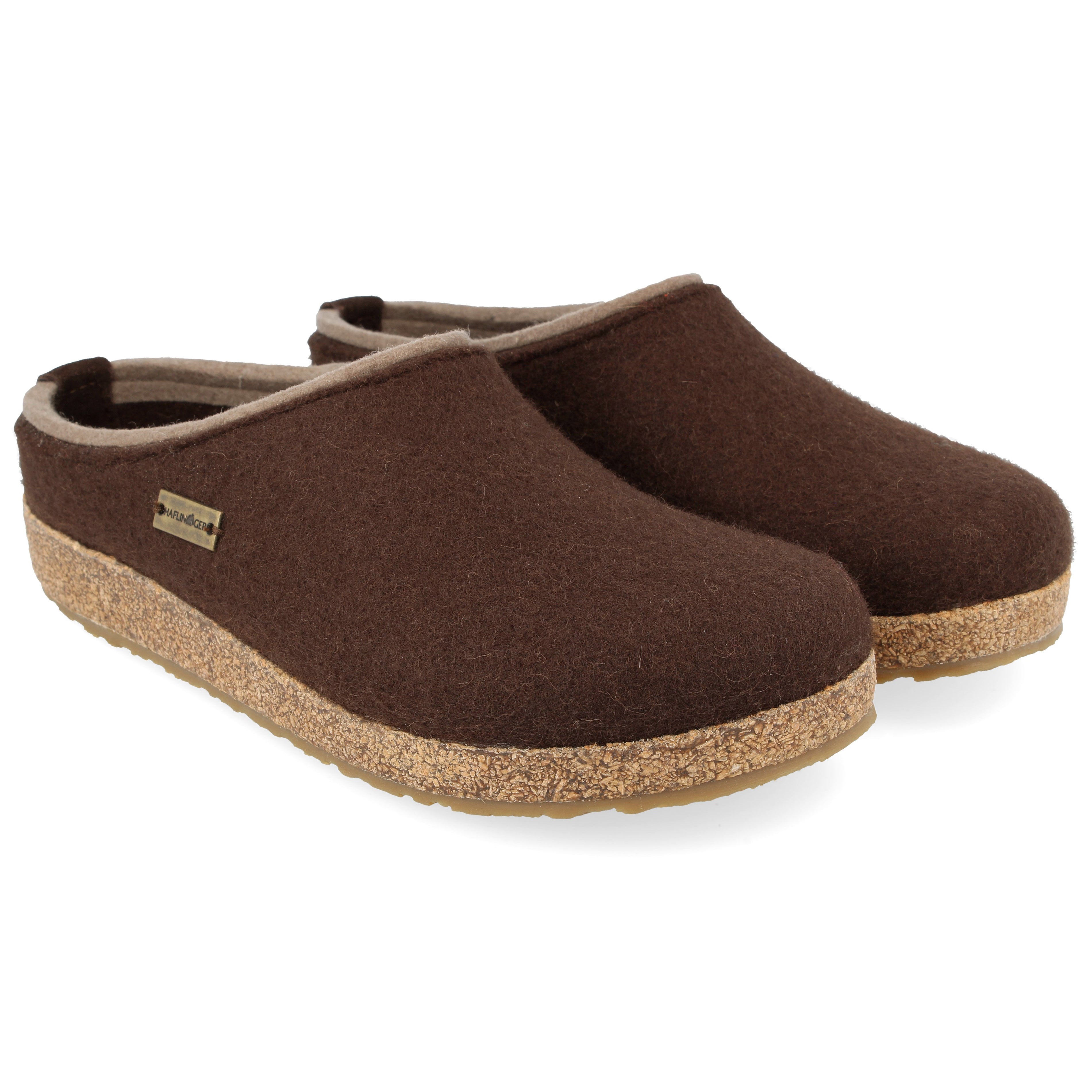 Haflinger KRIS Womens Felt Clogs Espresso