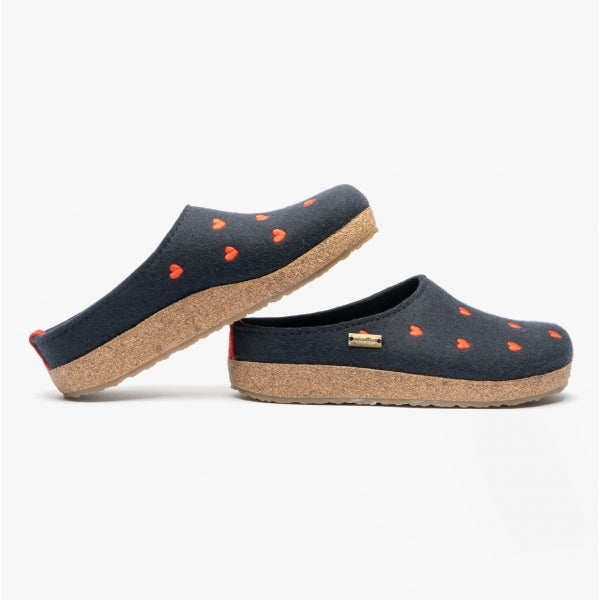Haflinger CUORICINI Womens Slippers Navy