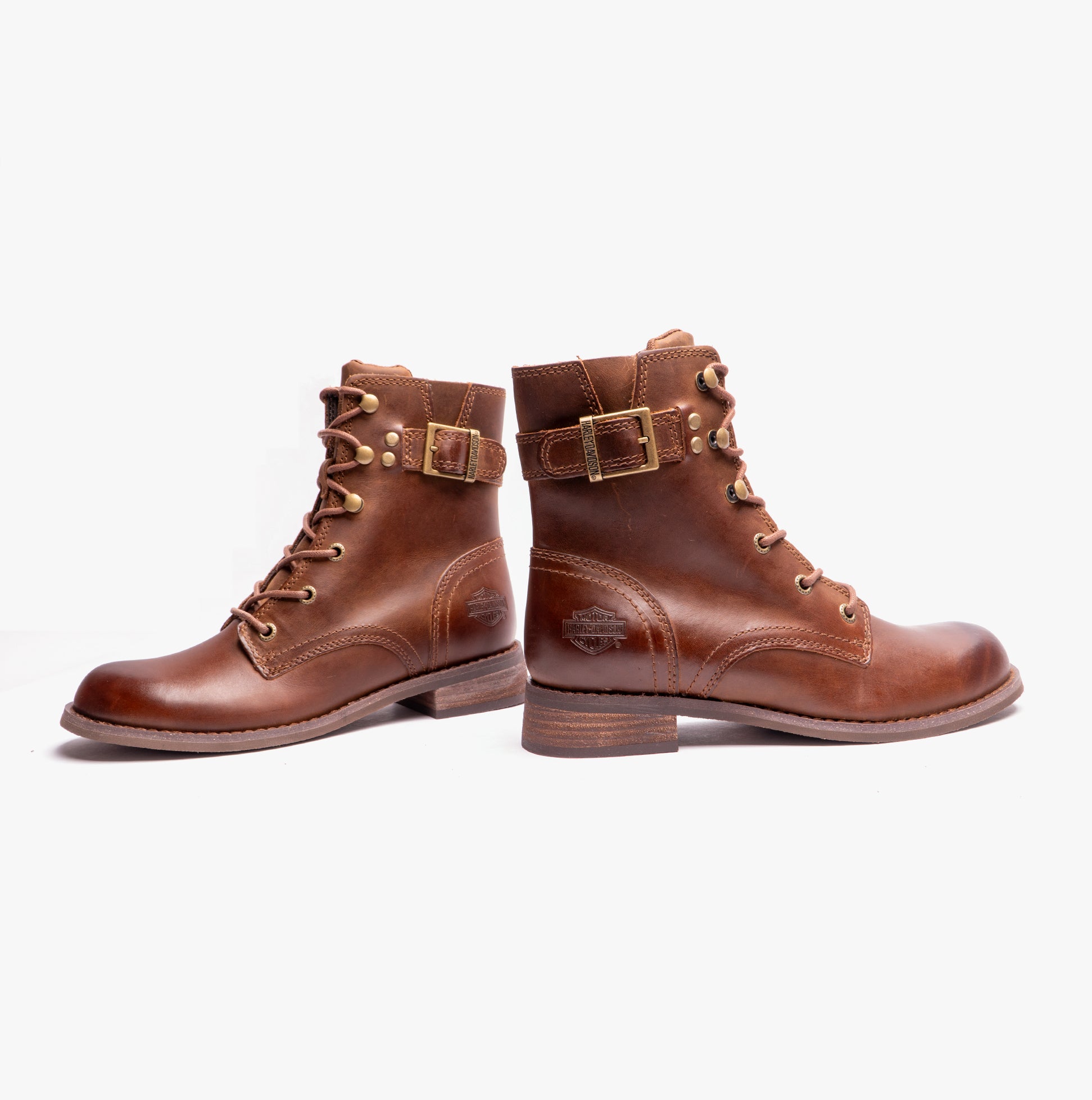 Harley Davidson DORILEE 6 LACE Womens Short Lace Up Boots Wheat