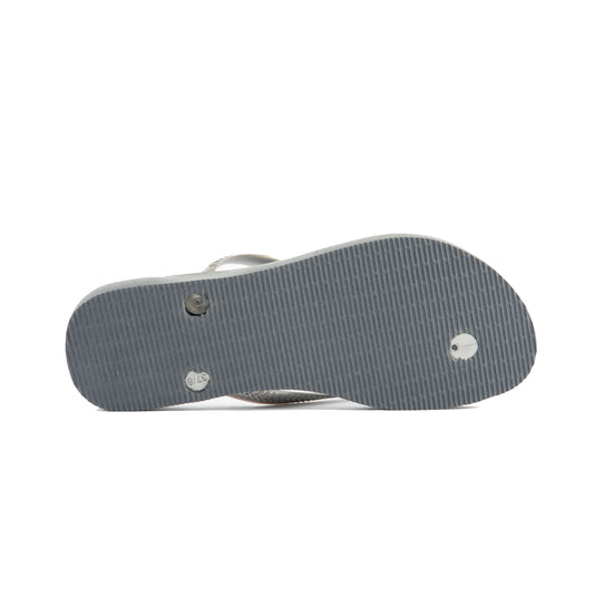Havaianas SLIM LOGO METALLIC Womens Flip-Flop Sandals Steel Grey