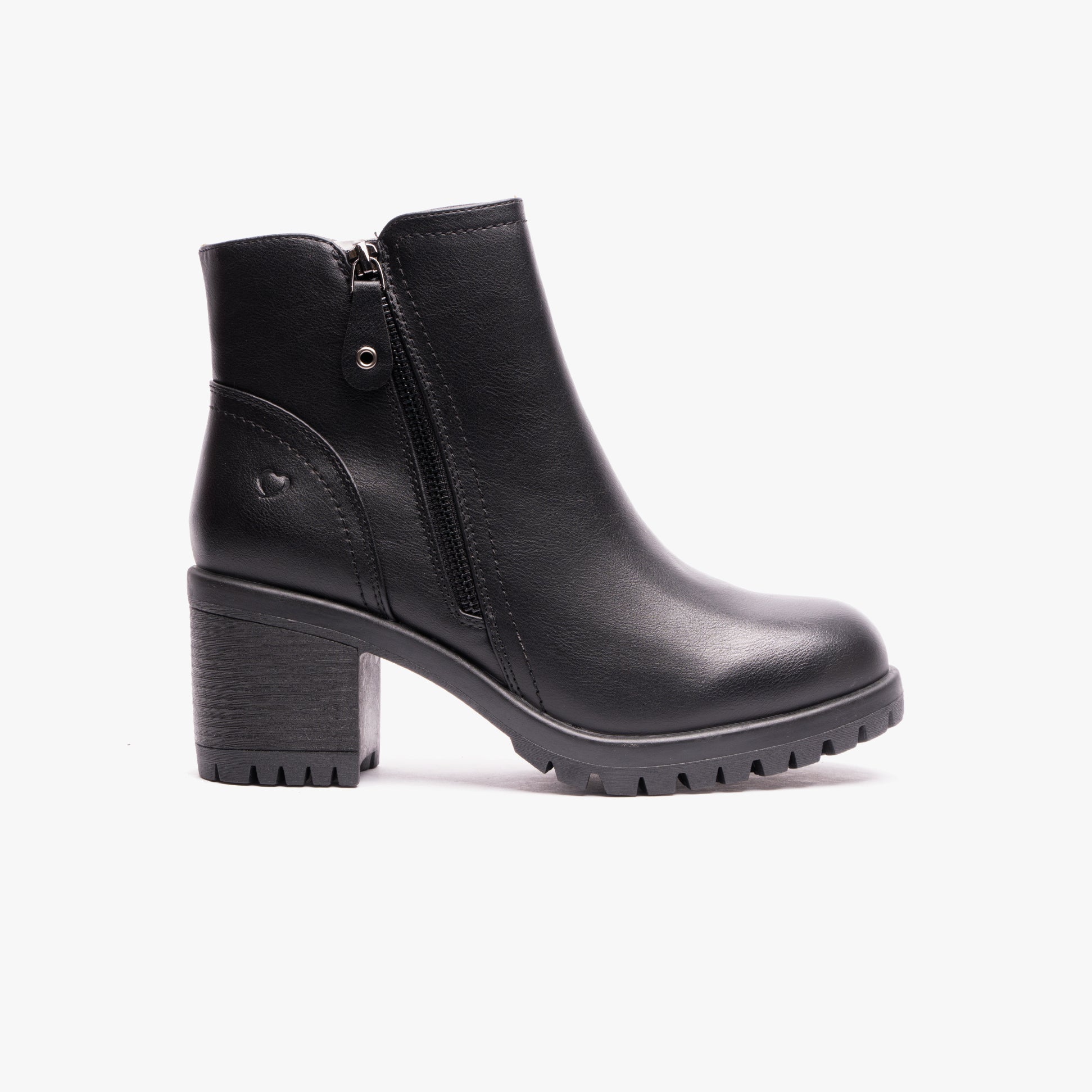 Heavenly Feet LARKIN Womens Ankle Zip Boots Black
