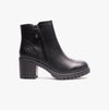 Heavenly Feet LARKIN Womens Ankle Zip Boots Black