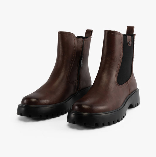 Heavenly Feet ALANA Womens Chelsea Boots Chocolate