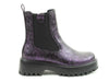 Heavenly Feet ALANA Womens Chelsea Boots Purple Emboss