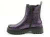 Heavenly Feet ALANA Womens Chelsea Boots Purple Emboss