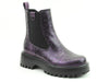 Heavenly Feet ALANA Womens Chelsea Boots Purple Emboss