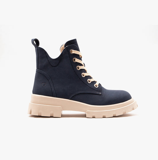 Heavenly Feet CLEA Womens Lace Ankle Boots Midnight